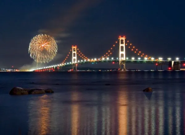 fireworks bridge
